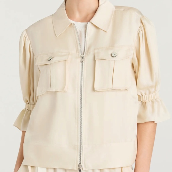 Cinq a Sept Holly Ruffle Sleeve Jacket Size Small - Picture 1 of 5